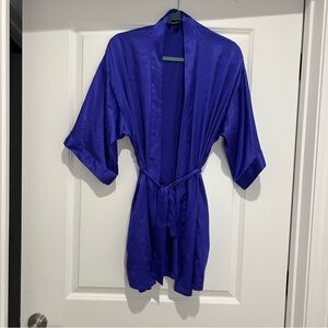 Elegant Blue Women's Kimono Robe